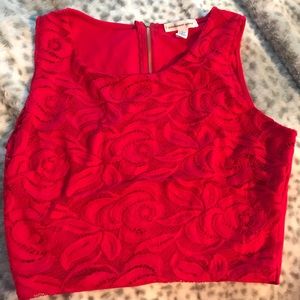 Lace crop top
